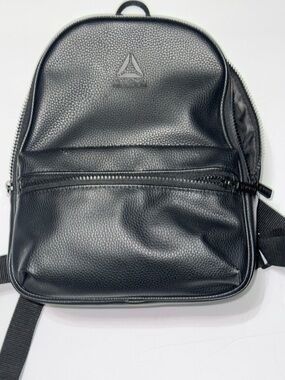 Reebok Black Textured Mini Backpack